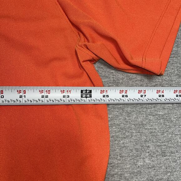 Nike Golf Tour Performance Dri-Fit Men's 2XL Orange Polo Hidden Collar Button - Picture 7 of 11